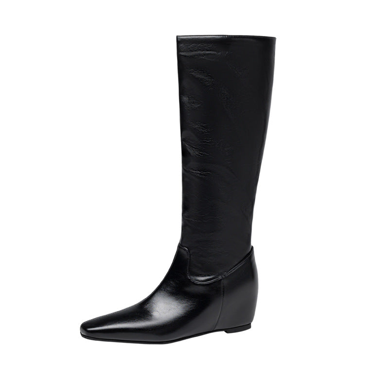 Womens Winter Wedge Heel Pointed-Toe Shoes - Zalixer