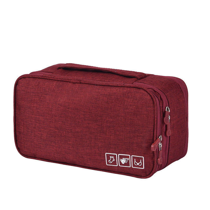 Waterproof Underwear Bag Bra Storage Bag Travel Underwear Sock Bag Clothing Finishing Bag Wash Make-up Bag Handbag - Zalixer