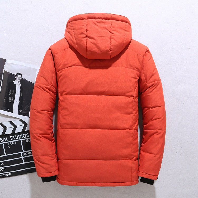 Men's Outdoor Windproof Hooded Jacket Leisure Sports Coat With Pockets