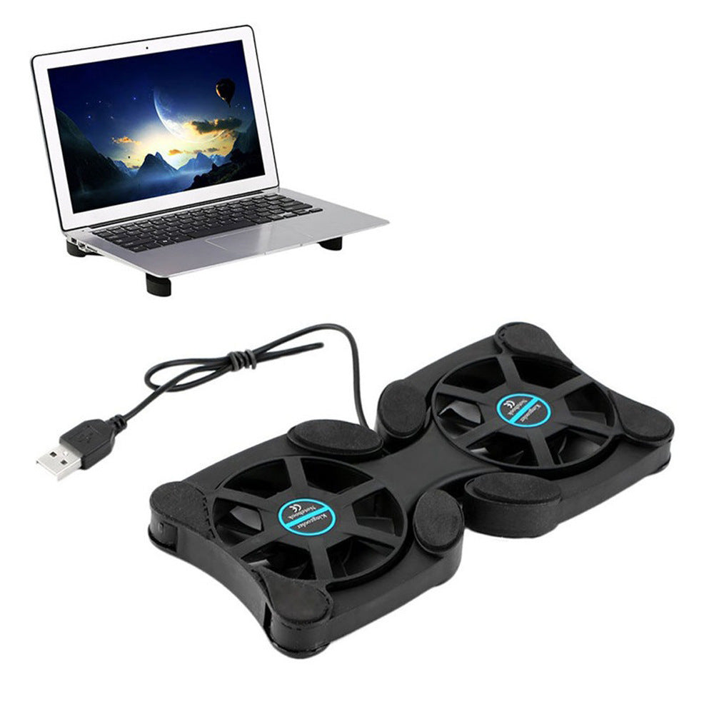 Portable folding cooling base for notebook radiator - Zalixer