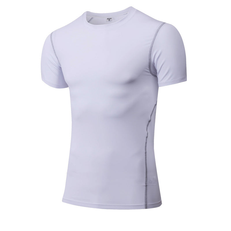 Solid color quick-drying bottoming short sleeve - Zalixer