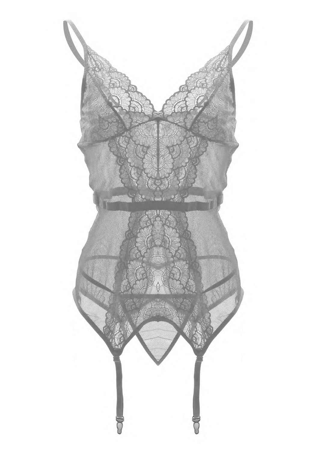 Suspender Underwear Lace Perspective Temptation Underwear With Garter Buckle - Zalixer