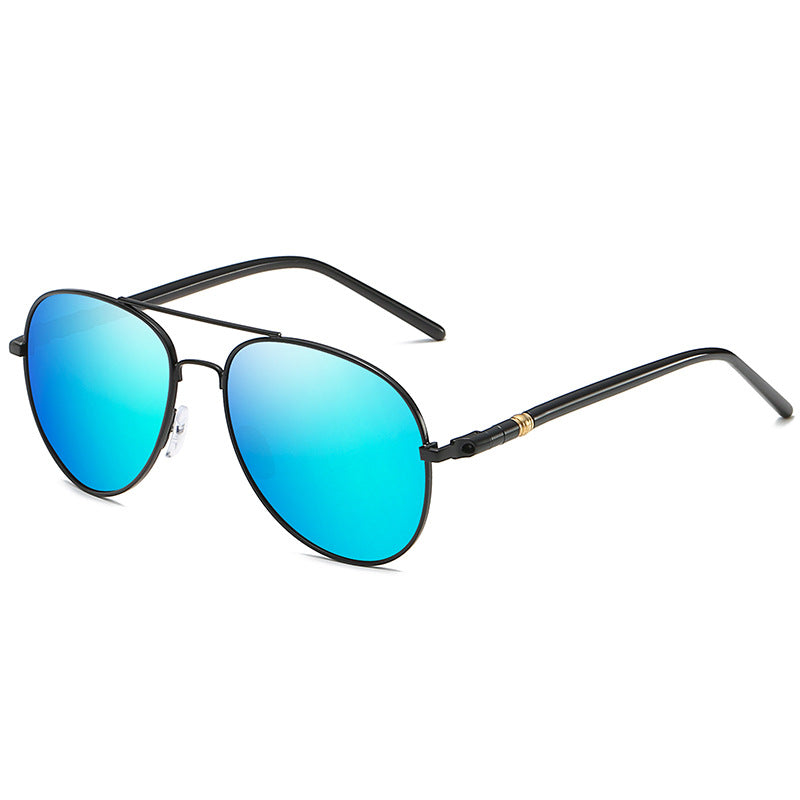 Polarized Sunglasses Men's Metal Sunglasses Color Film Sunglasses - Zalixer