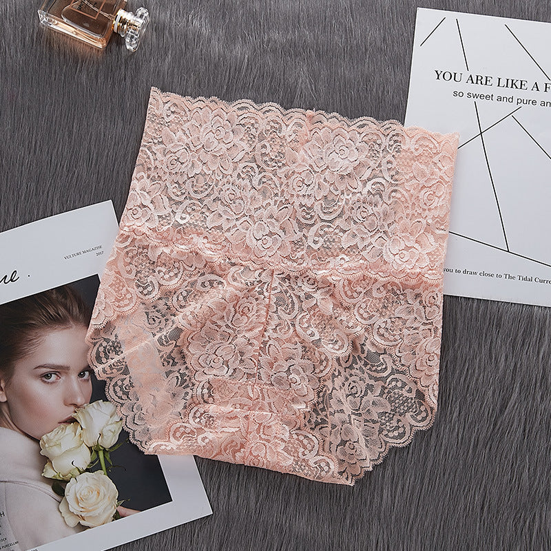 Women's High Waist Sexy Lace Panties - Zalixer