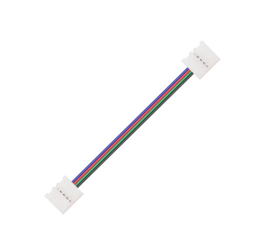 Rgb Lamp With Double Head Welding-Free Buckle With Cable Led Colorful Light Bar Cable 4Pin Female To Buckle 10Mm