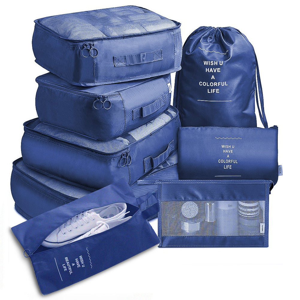 8-piece Set Luggage Divider Bag Travel Storage Clothes Underwear Shoes Organizer Packing Cube Bag - Zalixer