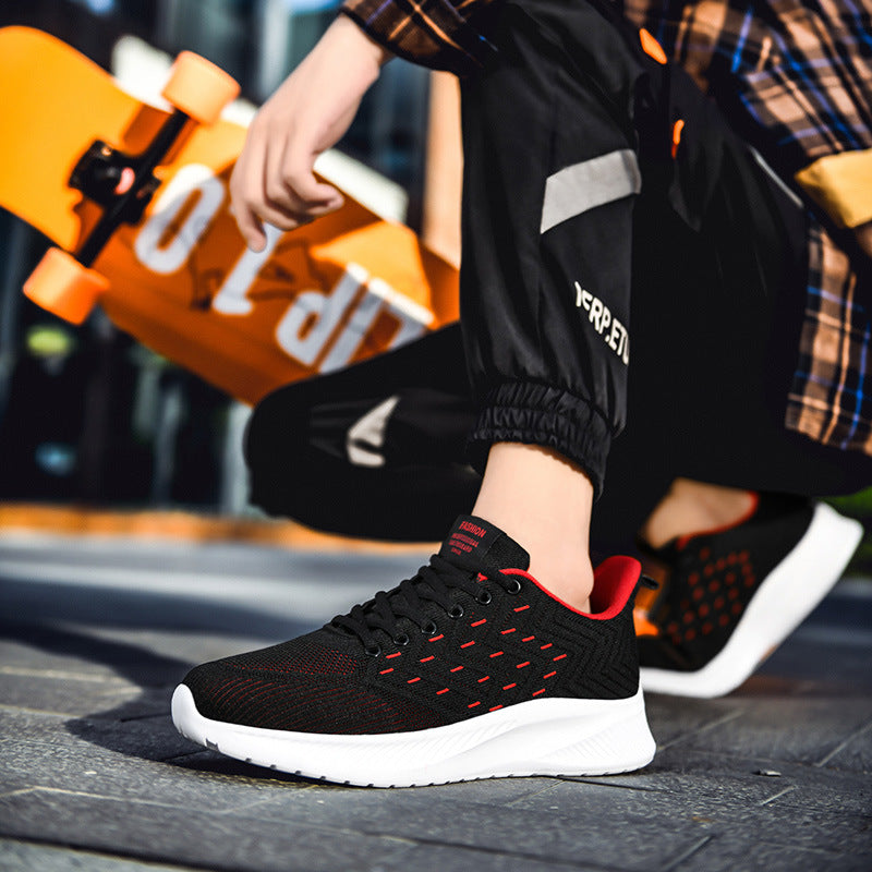 Sports Flying Woven Cold Sticky Ultralight Casual Running Shoes - Zalixer