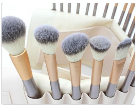 Persian Make-up Brush Suit Rice White Make Up Brush, Champagne Color Brush Handle Make-up Brush Without - Zalixer