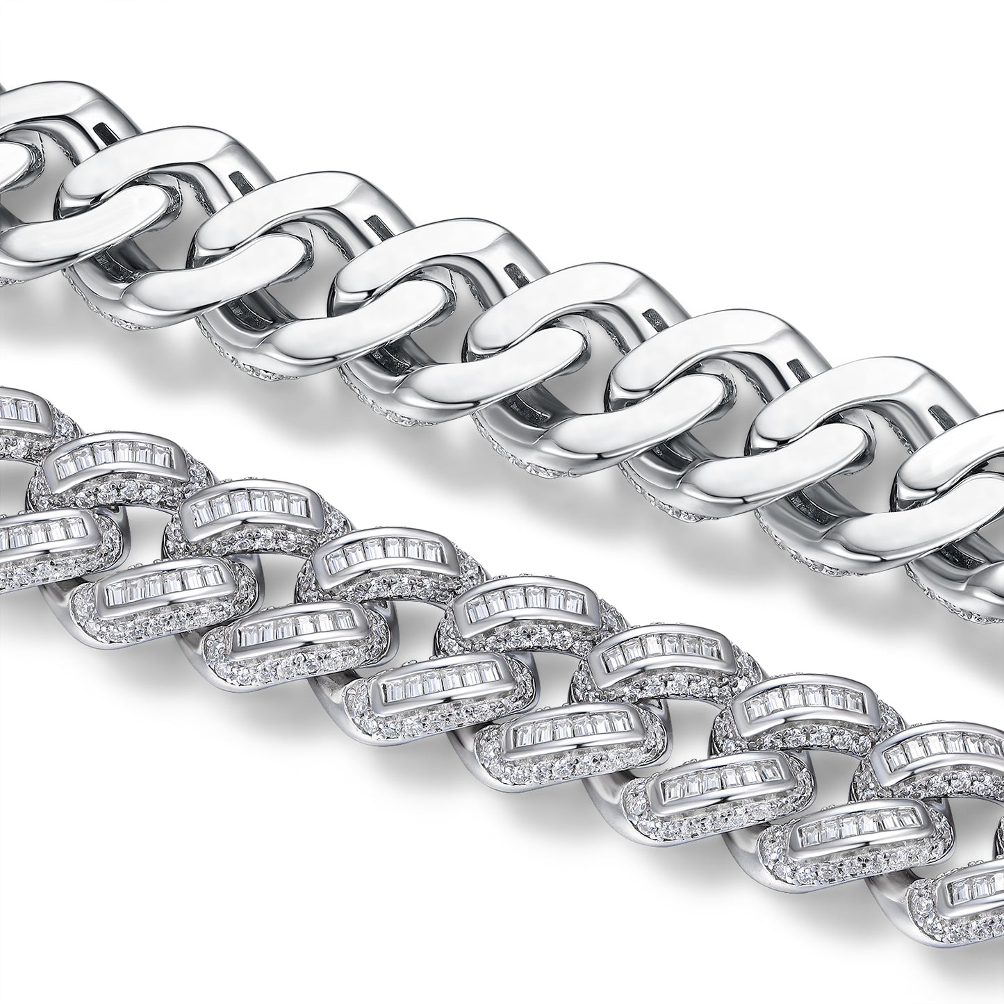 Set With Top-quality Moissanite, This Luxurious And Fashionable Light Luxury Jewelry Silver Bracelet Is Made Of S925 Silver Electroplated With Platinum - Zalixer