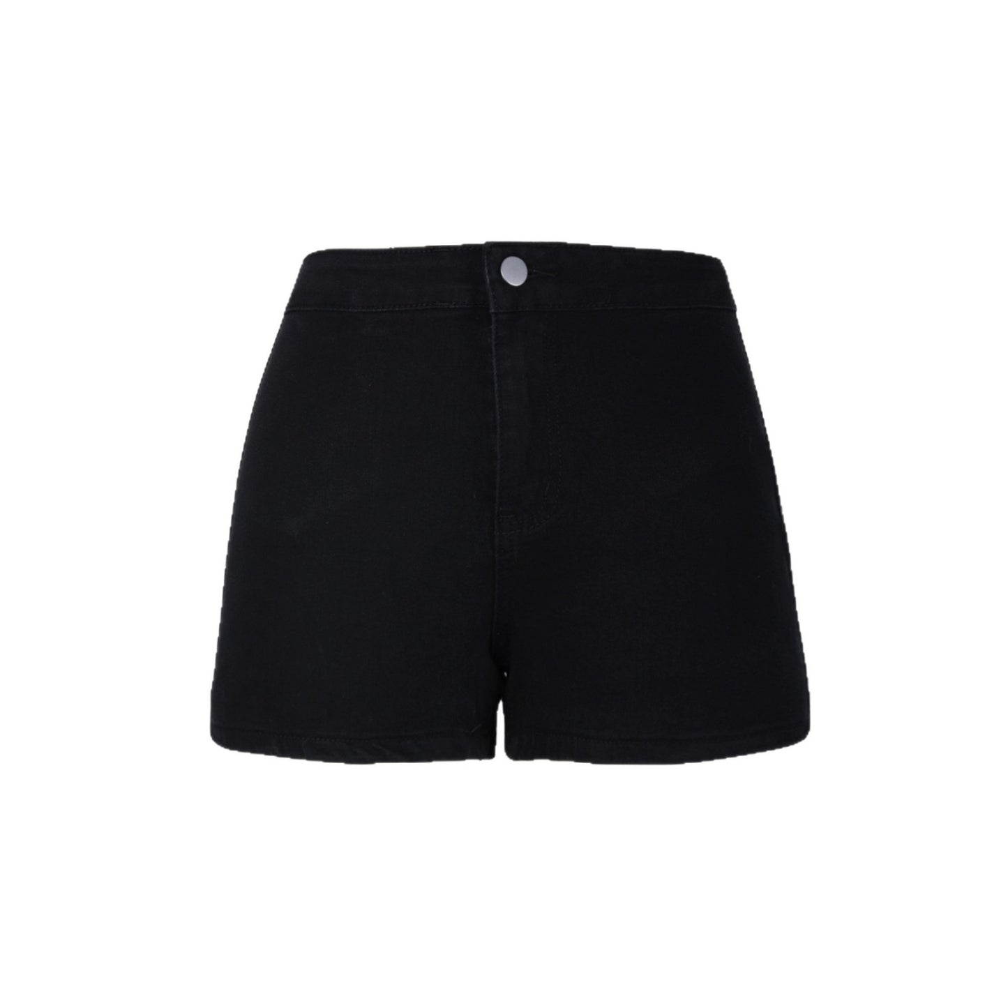 Womens Stylish Form-fitting High-waisted American-style Denim Shorts - Zalixer
