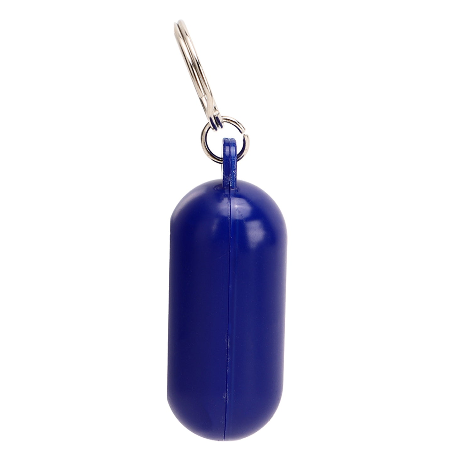 5Pcs Plastic Floating Keychain Pill Shape Float Key Ring for Boating Fishing Kayak Surfing Sailing Outdoor Sports Dark Blue