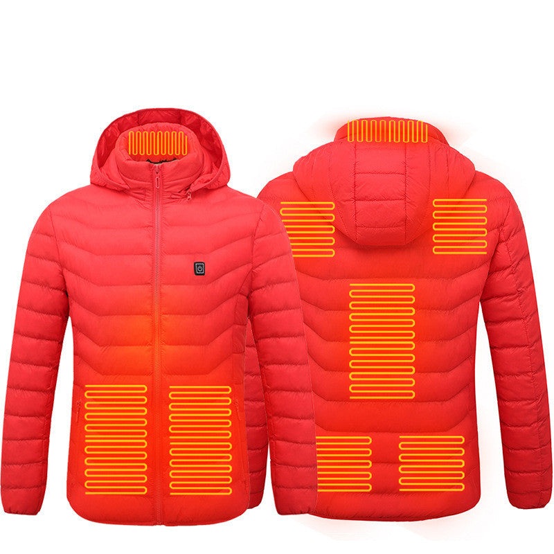 New Heated Jacket Coat USB Electric Jacket Cotton Coat Heater Thermal Clothing Heating Vest Men's Clothes Winter - Zalixer