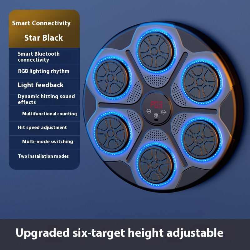 Music Boxing Machine Household With RGB Light Bluetooth-compatible Adults Mode Speed Adjustable For Indoor Kickboxing Karate Fitness Home - Zalixer