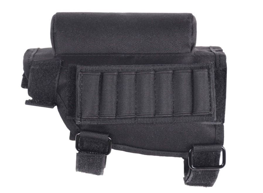 Hunting Gun Accessories Adjustable Rifle Shotgun Tactical Buttstock Cheek Rest Shooting Pad Ammo Case Cartridges Holder Pouch - Zalixer