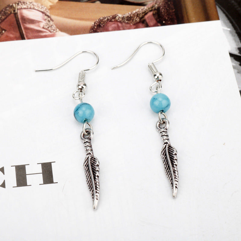 Women's earrings earrings turquoise earrings - Zalixer