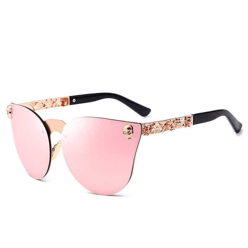 Skull sunglasses metal sunglasses - Zalixer