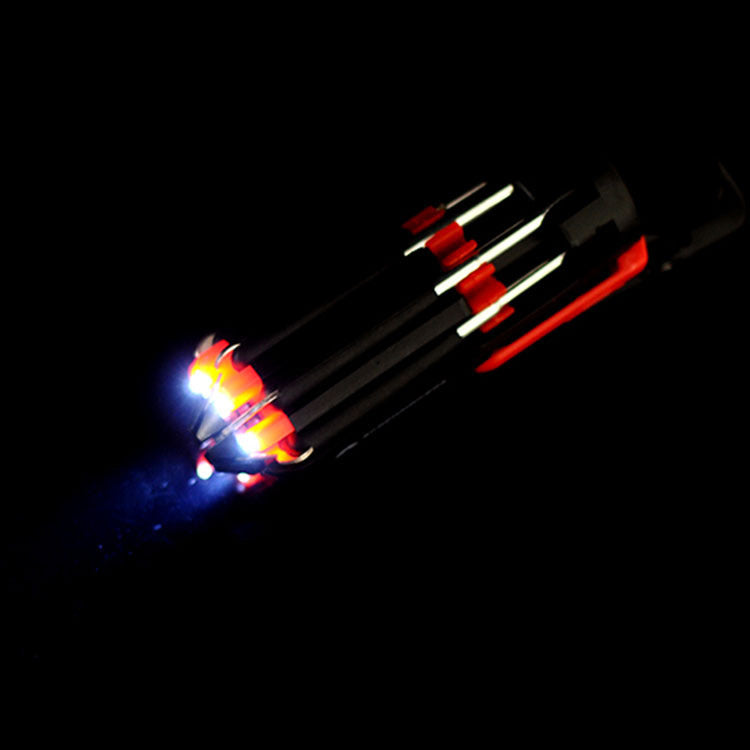 8 In 1 Screwdriver With LED Flashlight Car Portable Multifunctional Outdoor Tool