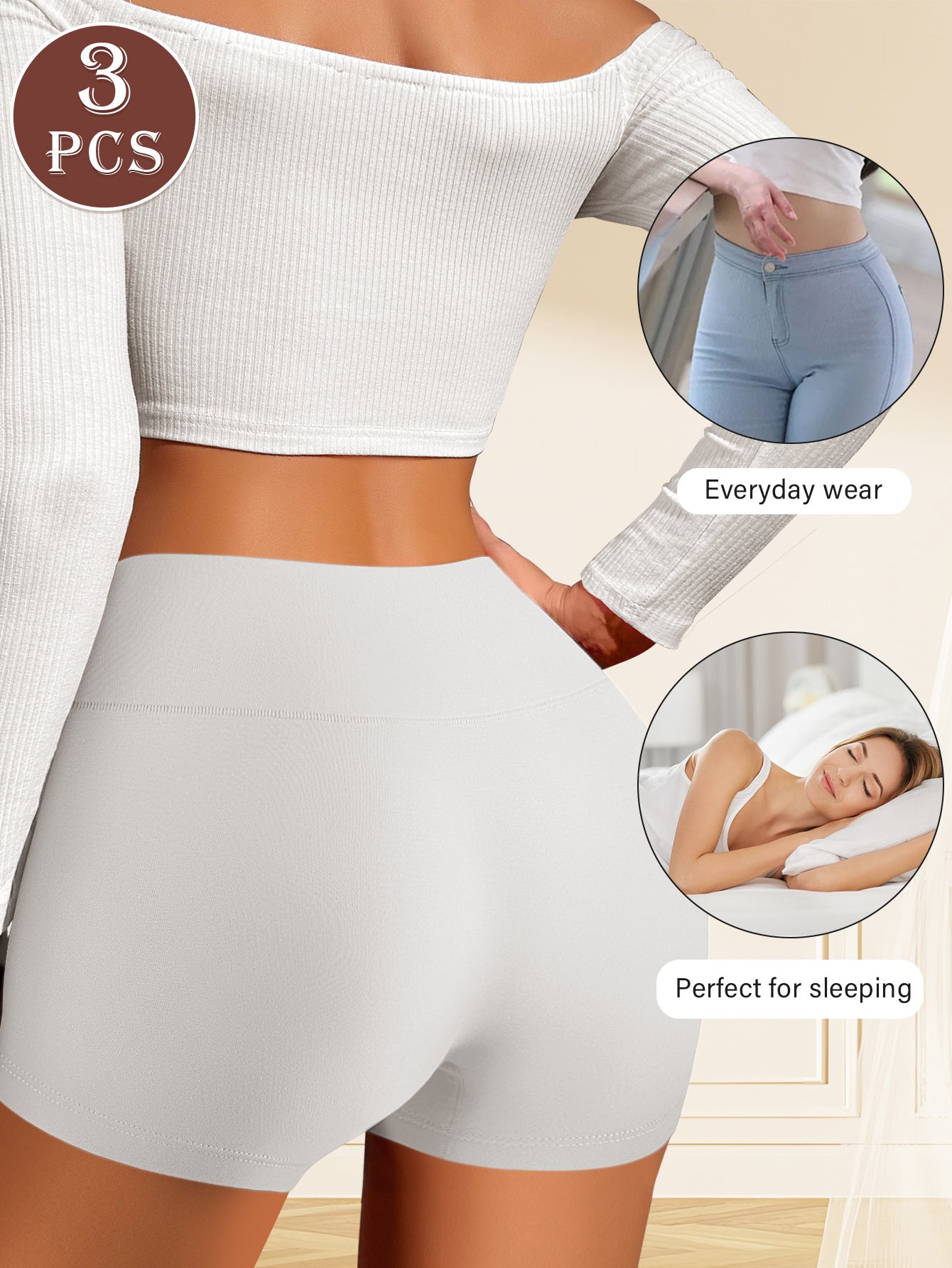 European And American-style Safety Panties For Women High-waisted Tummy-control Underwear - Zalixer