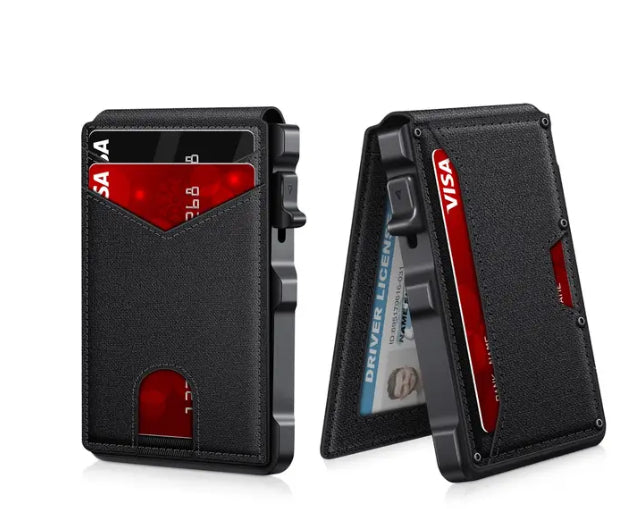 Dual-Fold Carbon Fiber Flip Wallet - Zalixer