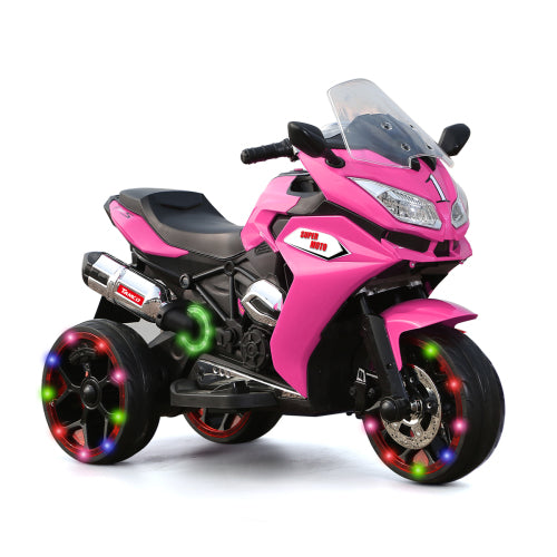 12V Kids Electric Motorcycle ,ride On Motorcycle,Three Lighting Wheels Kids Electric Toys Boys Girls Motorcycle, Children Battery Motor Bikes Rechargeable 3 Wheels Ride On Electric Motorcycle - Zalixer