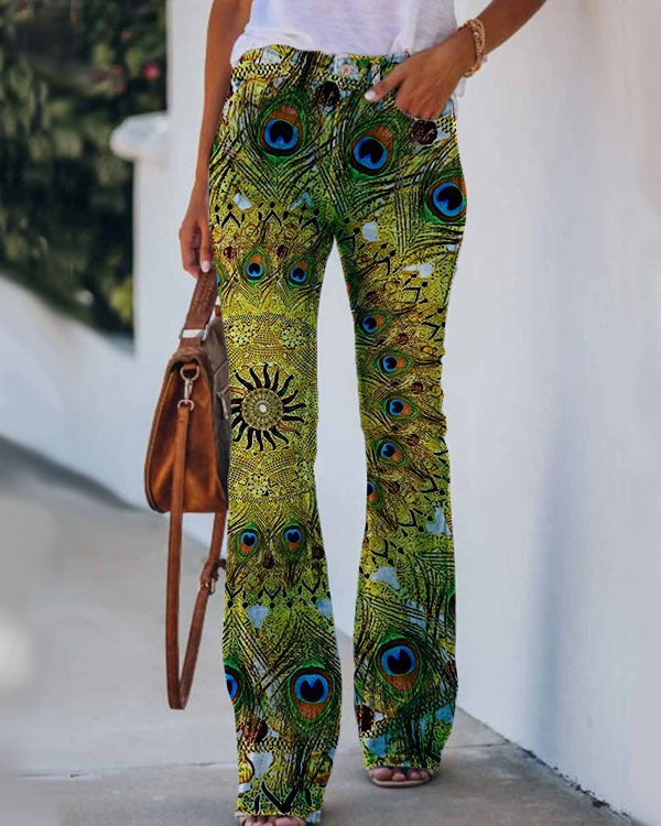 Womens Casual 3D patterned Jeans - Zalixer