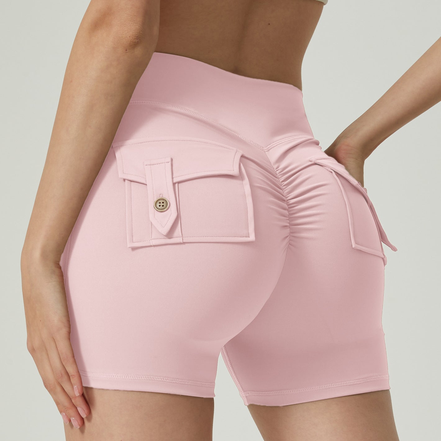 Pocket Fitness Sports Yoga Shorts - Zalixer