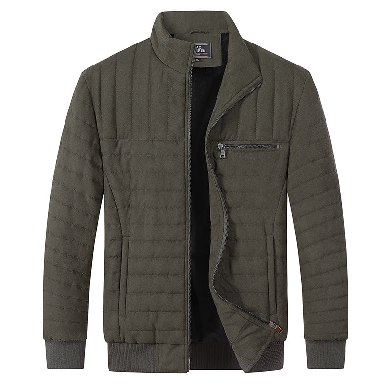 Men's Cotton-padded Jacket Stand-up Collar Thermal