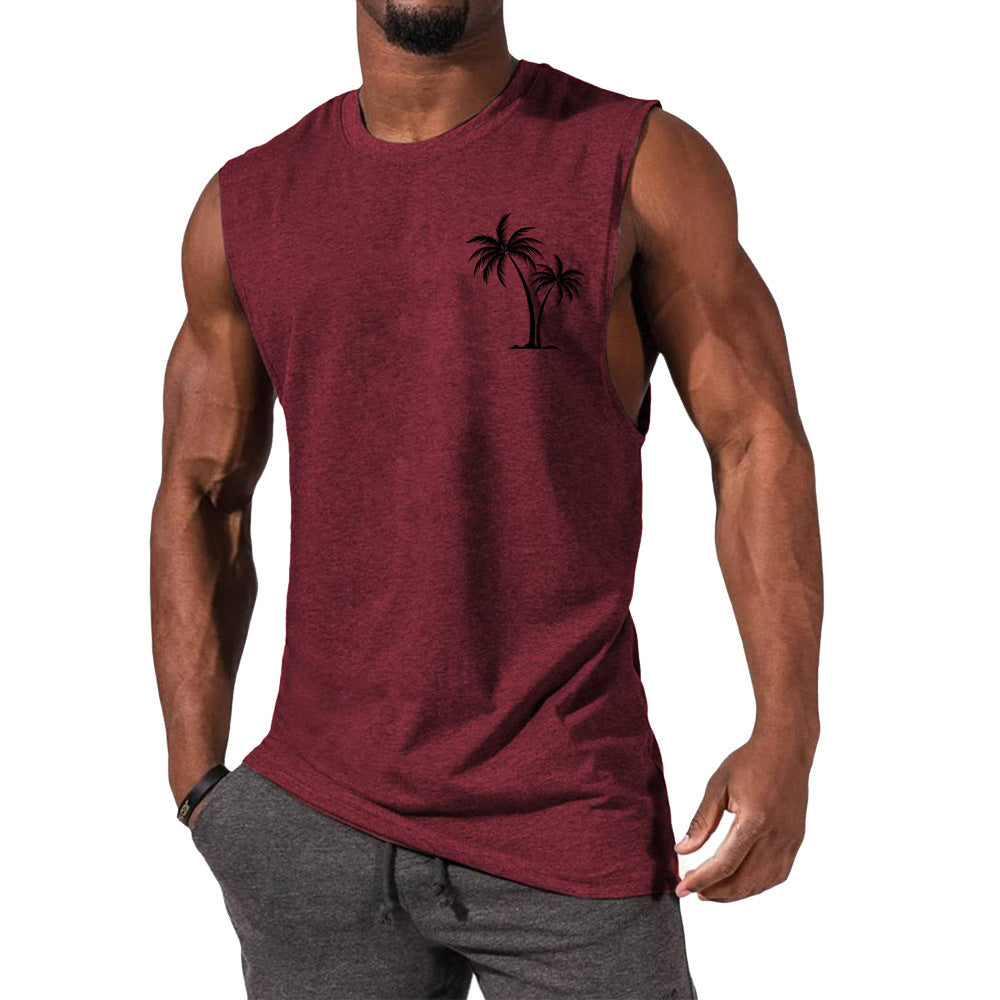 European And American Sleeveless T-shirt