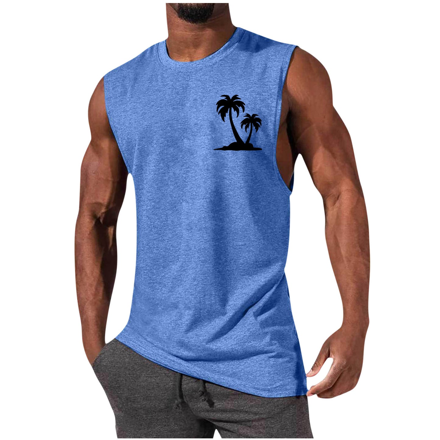 European And American Sleeveless T-shirt