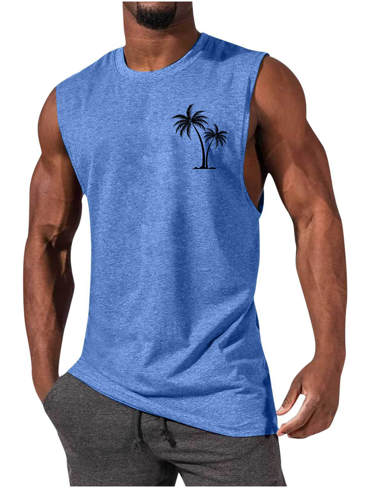 European And American Sleeveless T-shirt