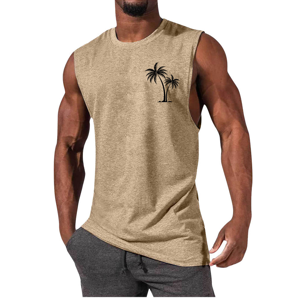 European And American Sleeveless T-shirt