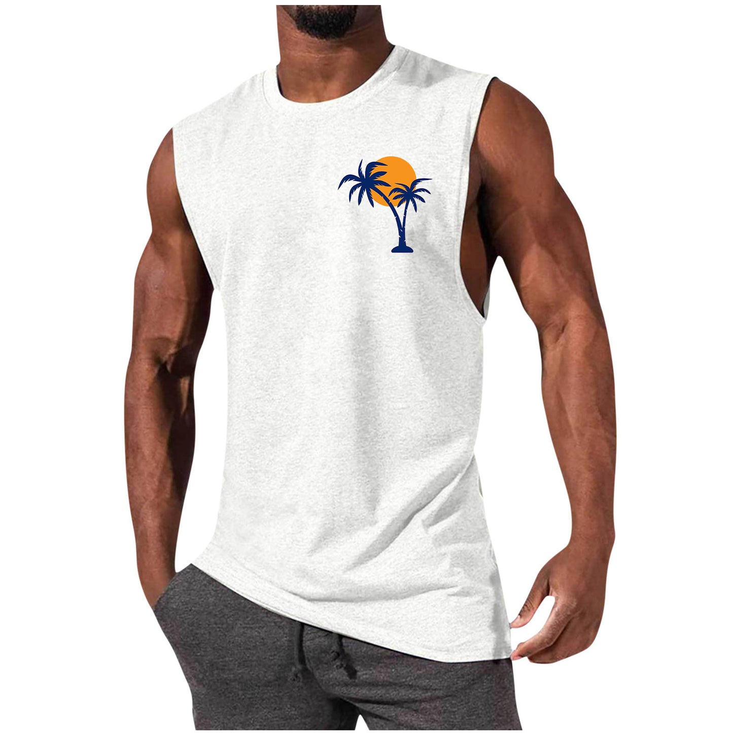European And American Sleeveless T-shirt