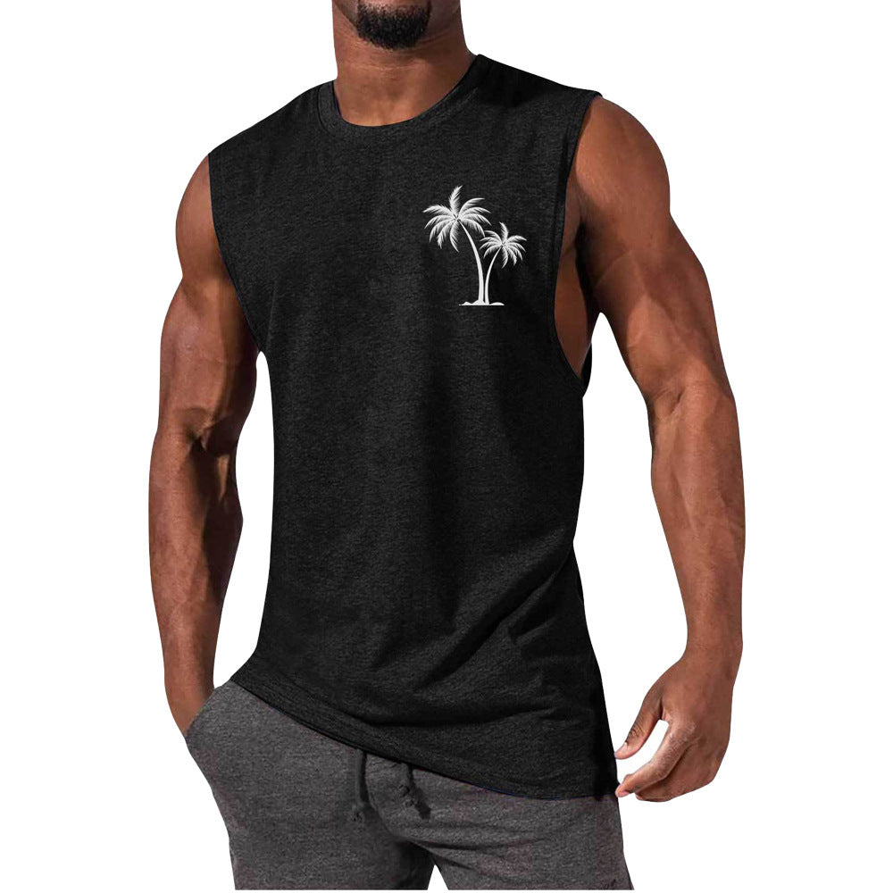 European And American Sleeveless T-shirt