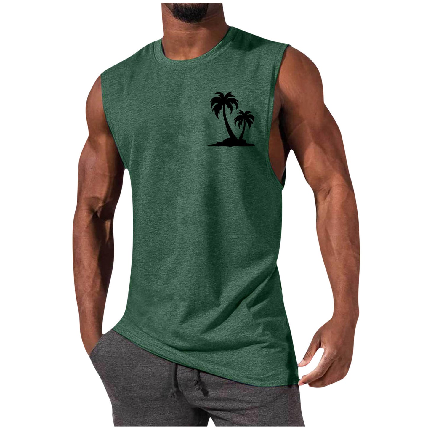 European And American Sleeveless T-shirt