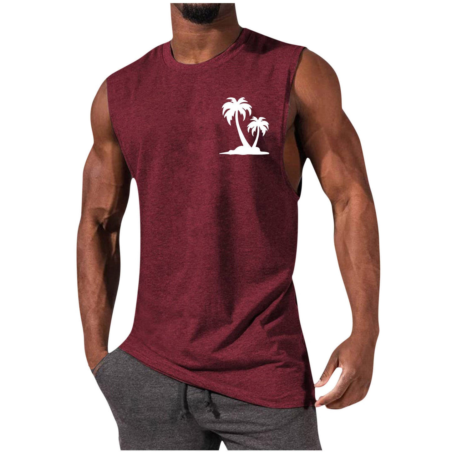 European And American Sleeveless T-shirt