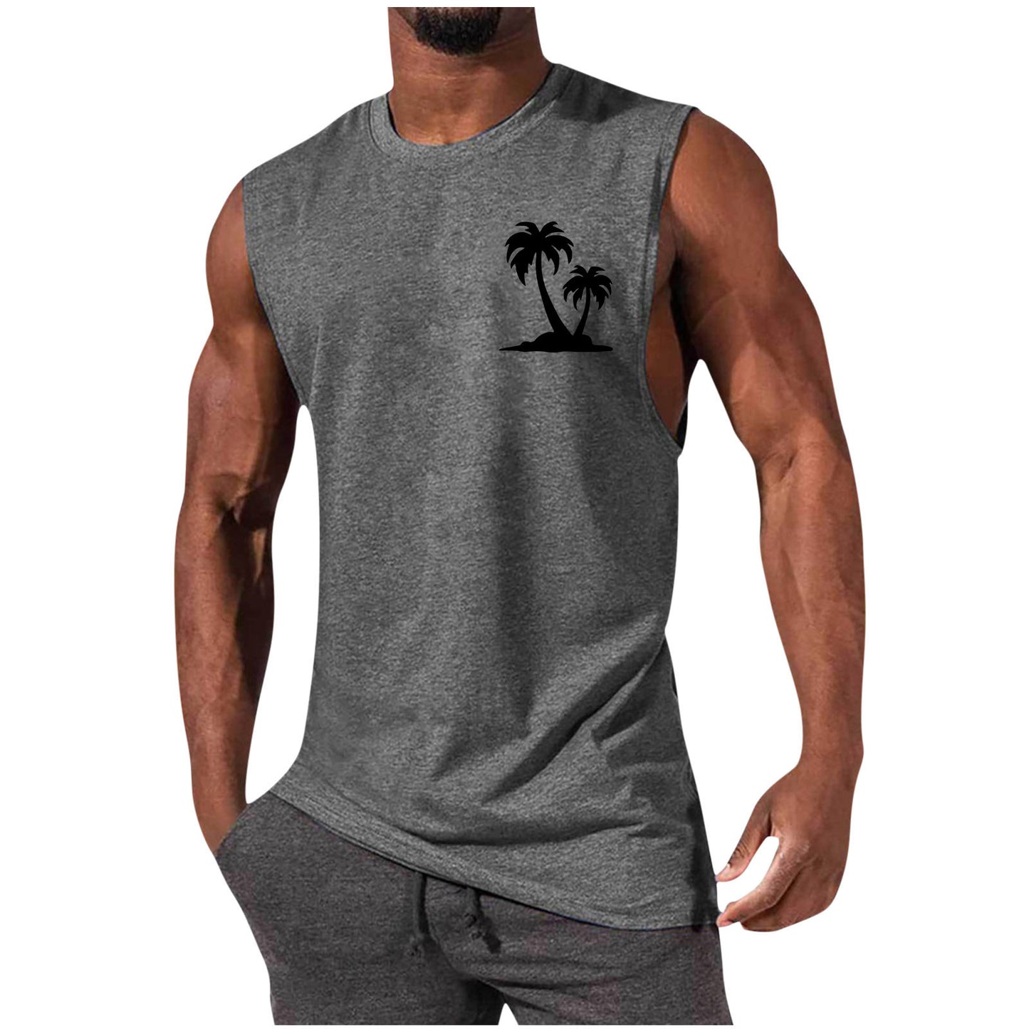 European And American Sleeveless T-shirt