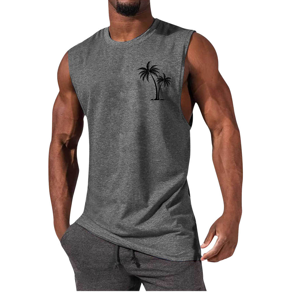 European And American Sleeveless T-shirt