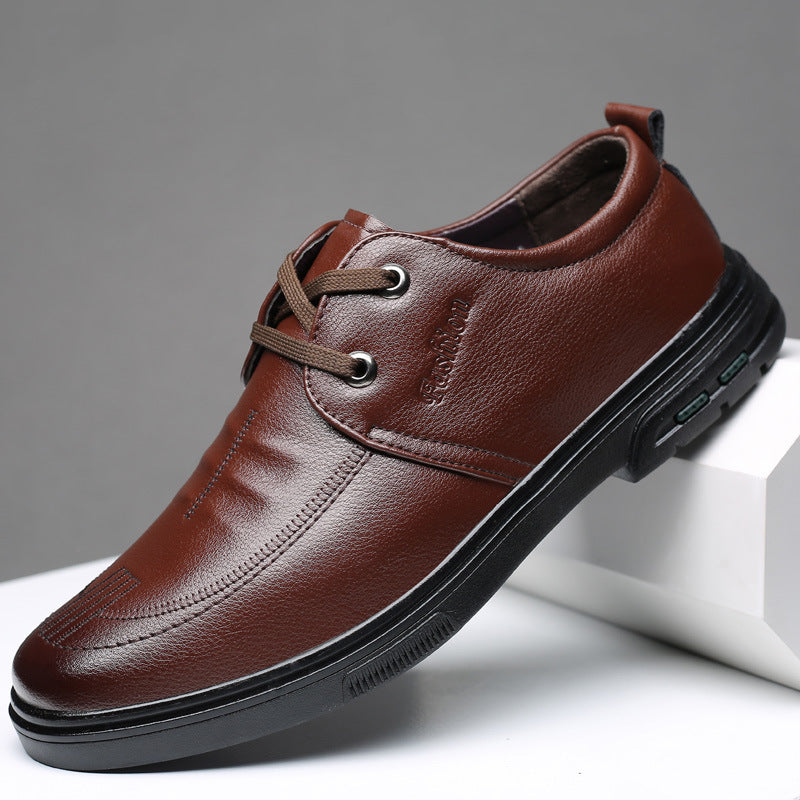 Men's Casual Leather Shoes British Style