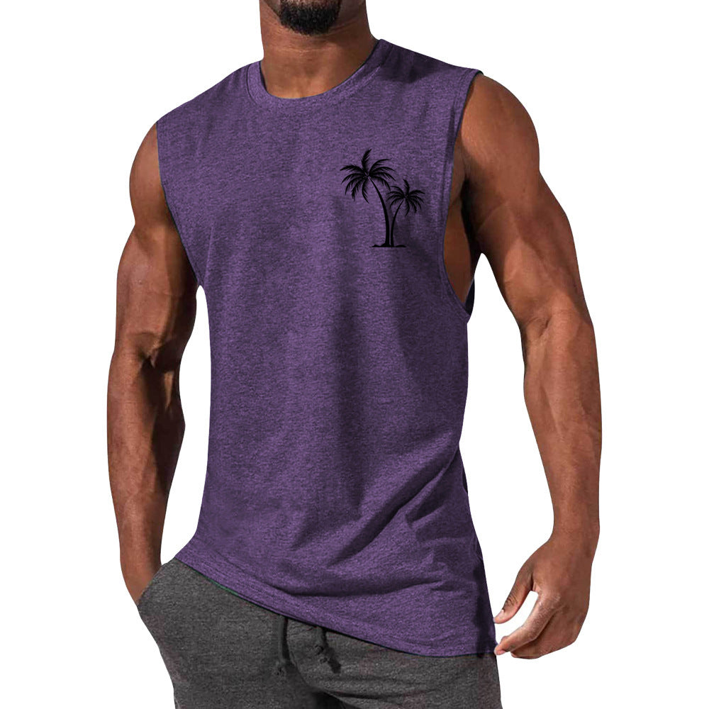 European And American Sleeveless T-shirt