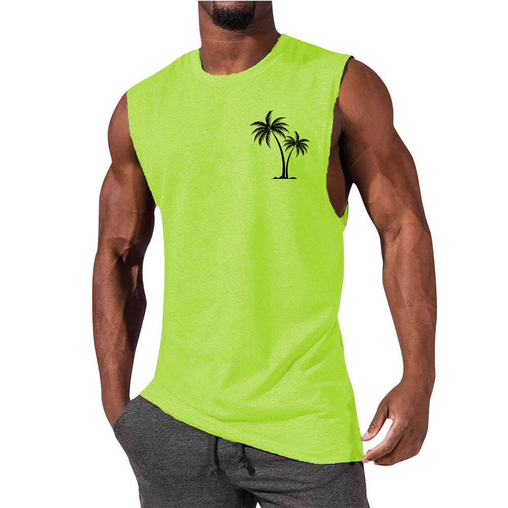 European And American Sleeveless T-shirt