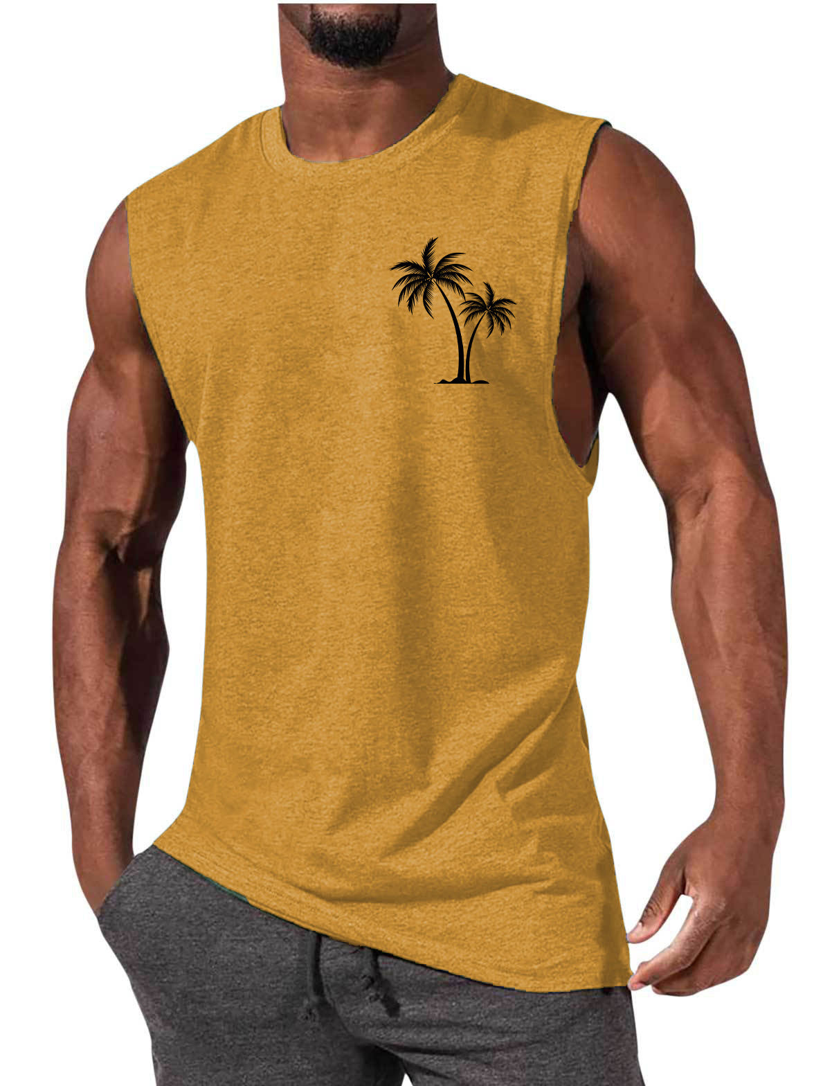 European And American Sleeveless T-shirt