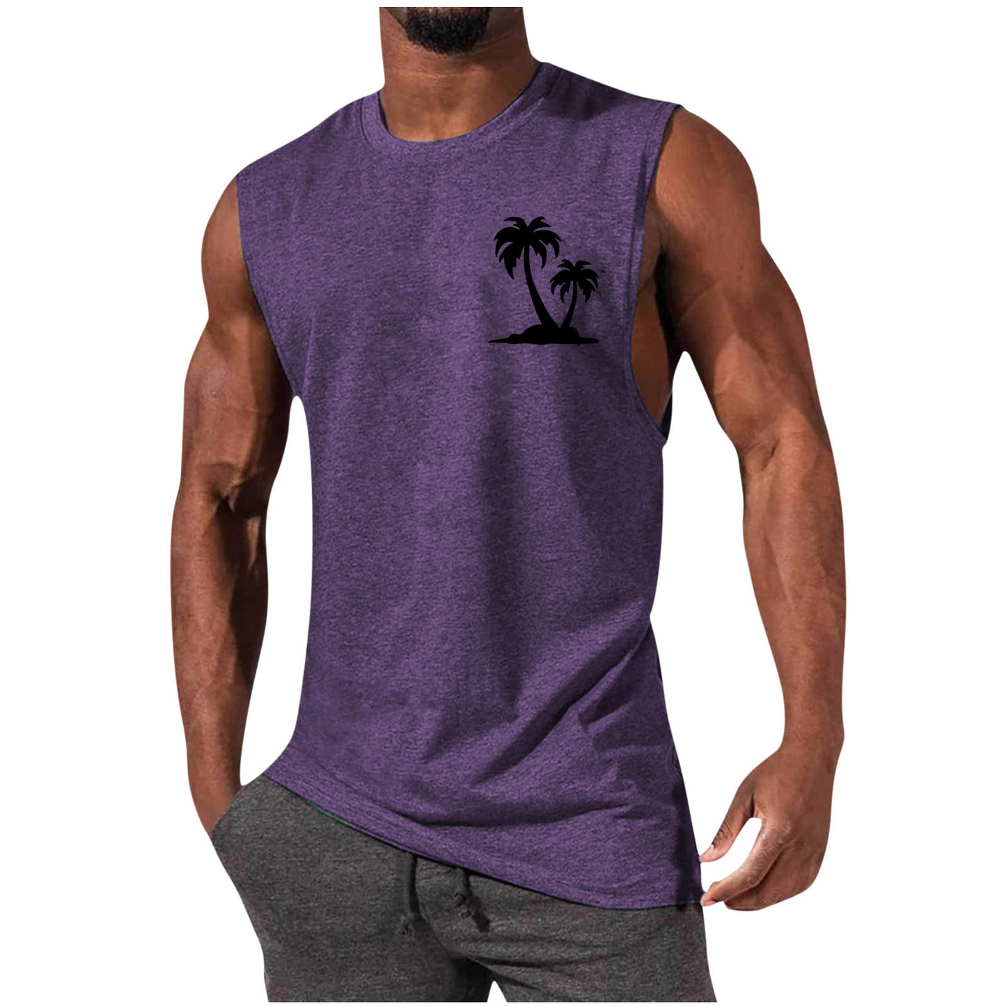 European And American Sleeveless T-shirt