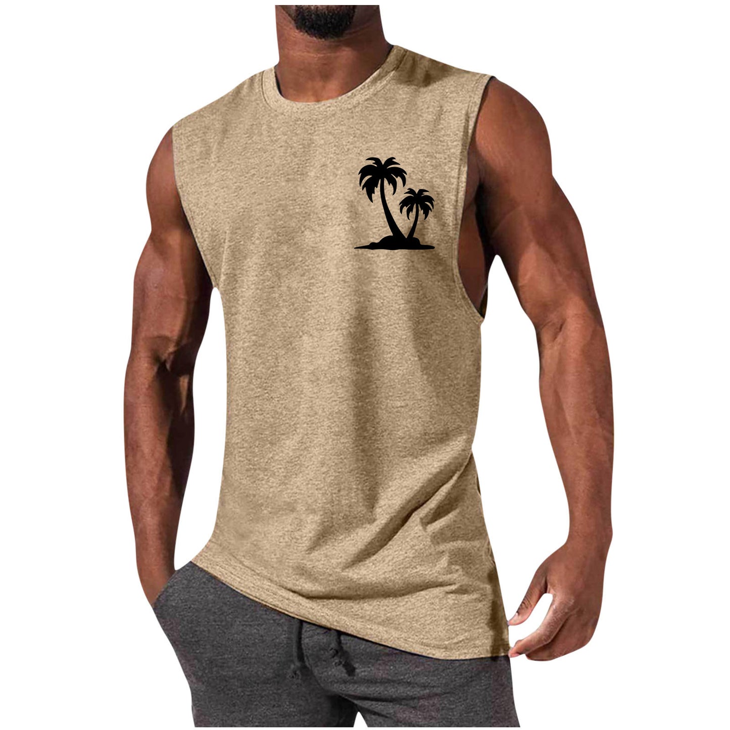 European And American Sleeveless T-shirt