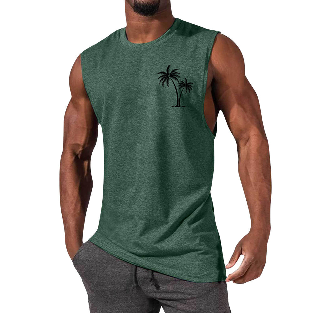 European And American Sleeveless T-shirt