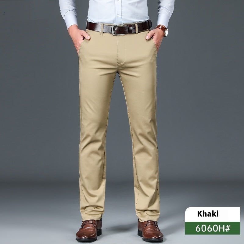 Business Non-ironing Stretch Men's Thin Straight Casual Pants