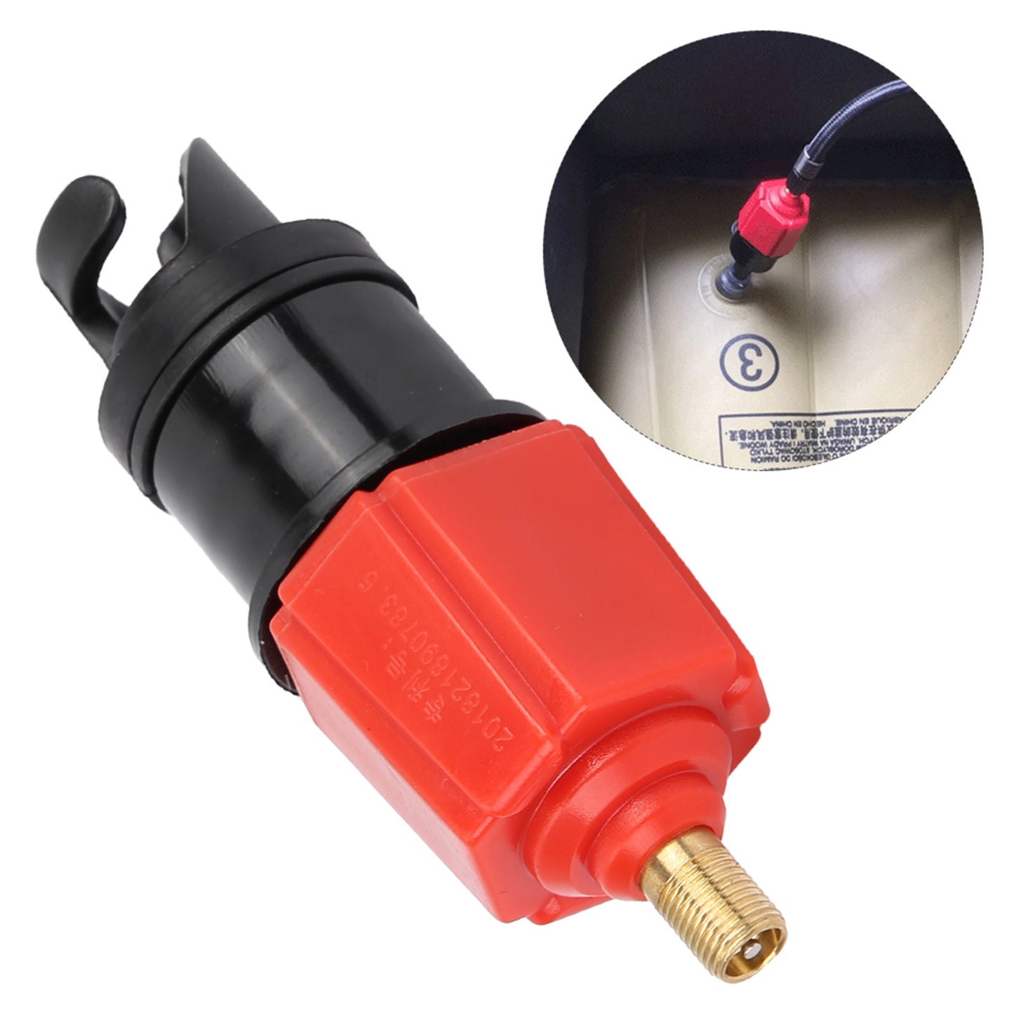 Air Inflator Valve Adapter Accessory for Inflatable Canoe Kayak Boat
