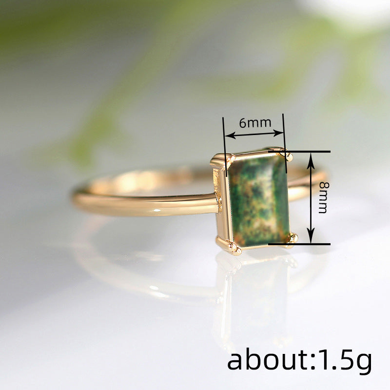 Womens Ring Elegant Imitation-Gold Jewelry - Zalixer