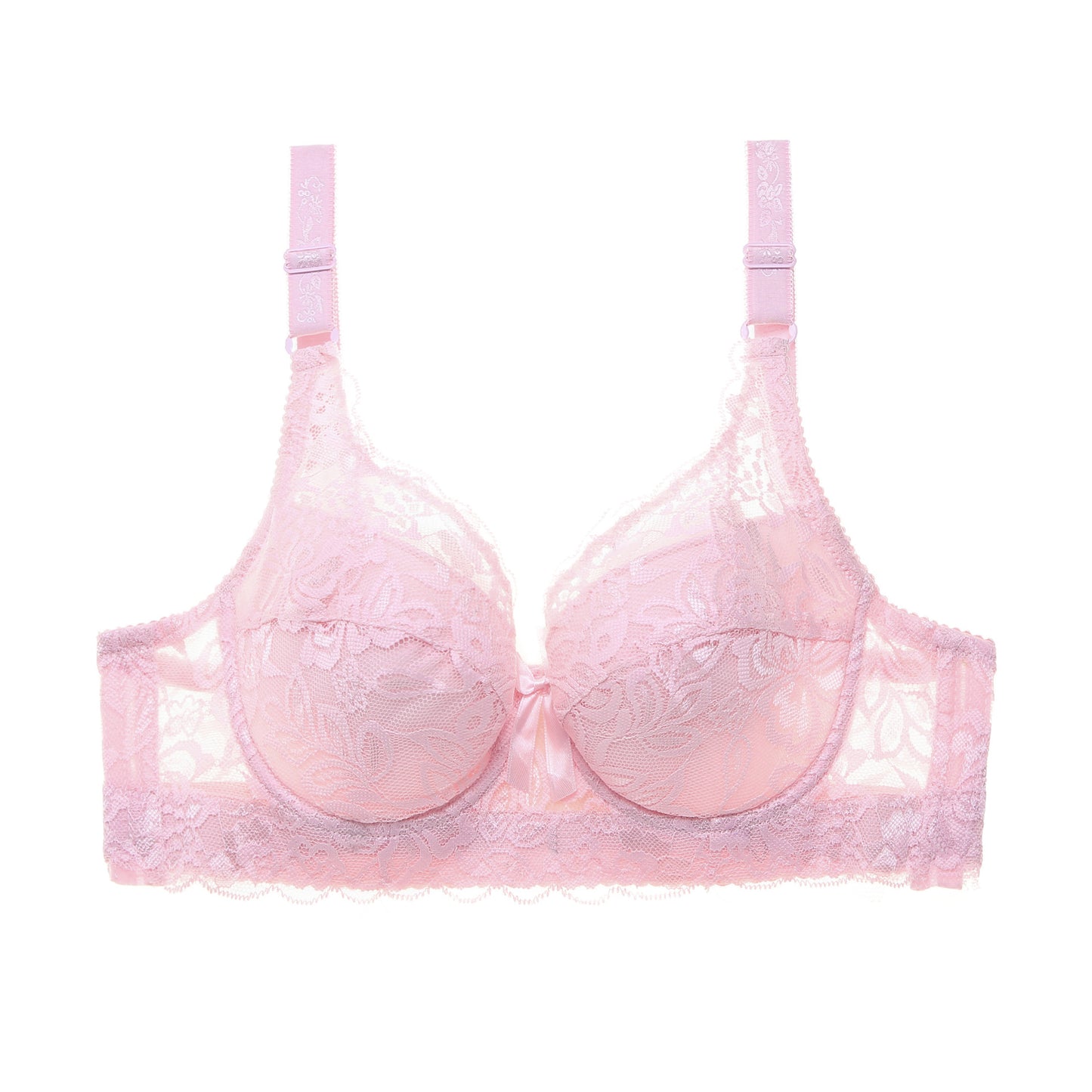 Lace Sexy Plus Size Thin Bra - Zalixer