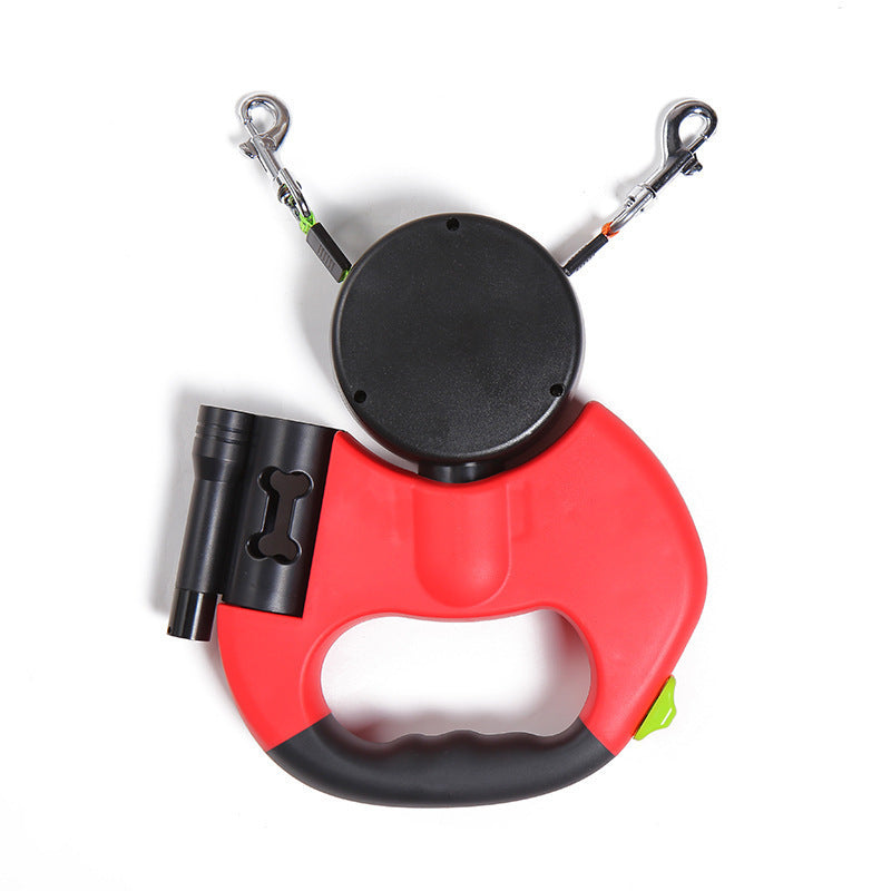 Dual Retractable 360 Swivel Dog Leash