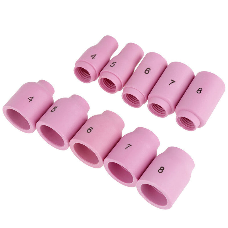 49PCs Pieces TIG Welding Short Gas Lens Kit Torch Cup Sleeve